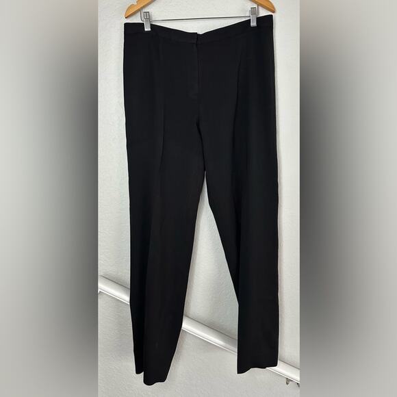 Ralph Lauren Size 16 Lined Black Wool Dress Pants Winter Warm Office - Picture 1 of 6